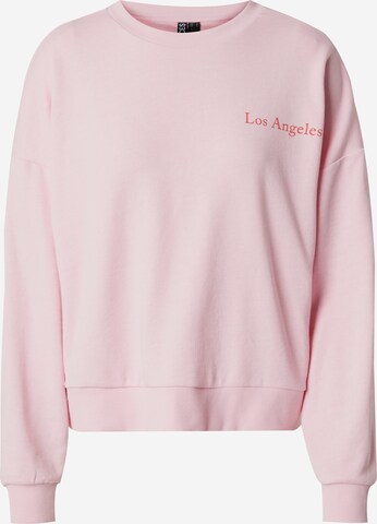 PIECES Sweatshirt 'PCSKYLAR' in Roze: voorkant
