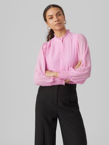 VERO MODA Blouse 'Claire' in Pink: front