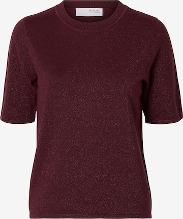 SELECTED Trui 'SLFLURA' in Lila: voorkant