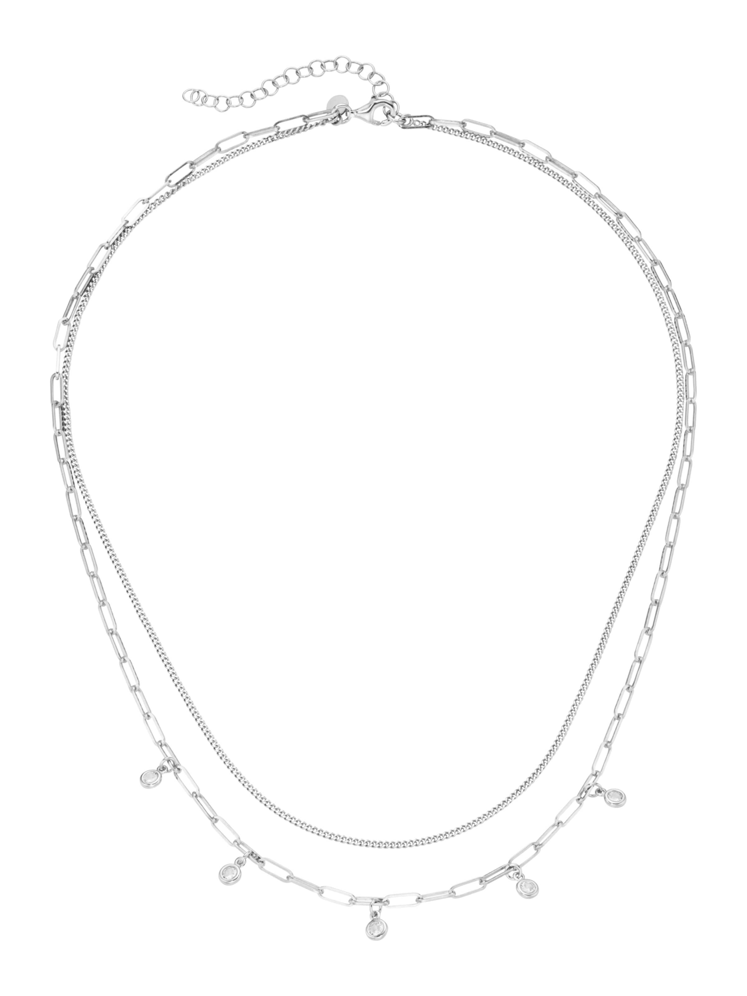 Smart Jewel Ketting in Zilver: voorkant