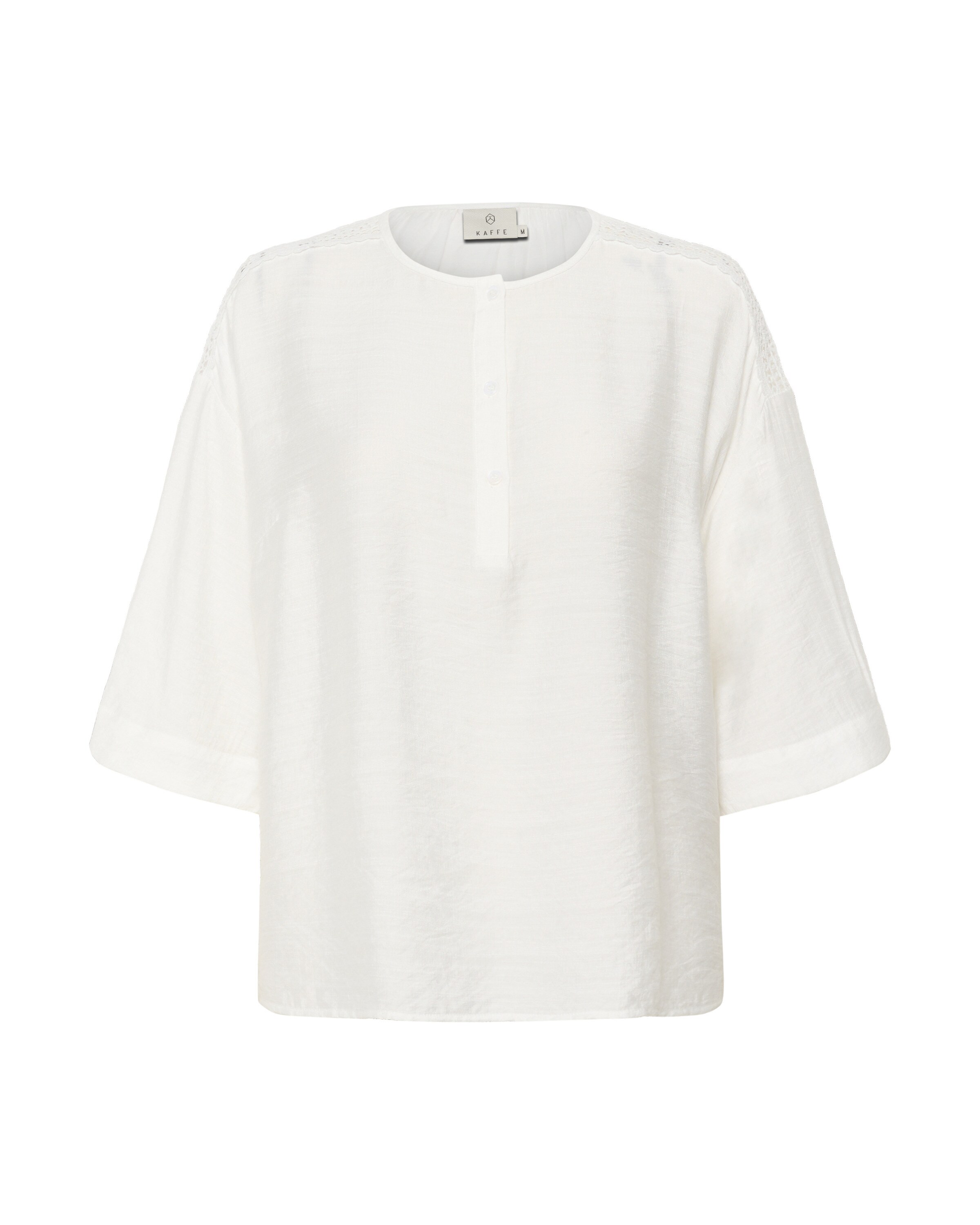 Kaffe Bluse 'KApenelope' i hvid: forside