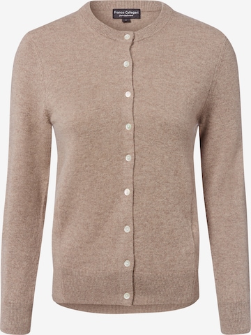 Franco Callegari Knit Cardigan in Brown: front