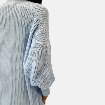 Elara Gebreide mantel in Blauw