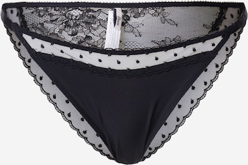 ETAM Слип 'Plume' в черно: отпред