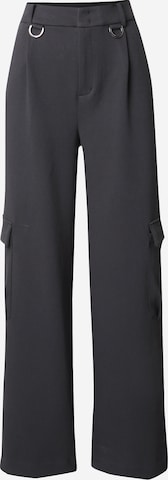 Wide Leg Pantalon cargo Karo Kauer en gris : devant