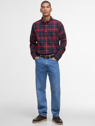Barbour Regular fit Overhemd 'Fortrose' in Rood