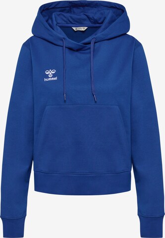 Sweat de sport 'GO 2.0' Hummel en bleu : devant