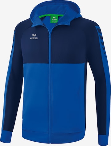 ERIMA Sports sweat jacket in Blue: front