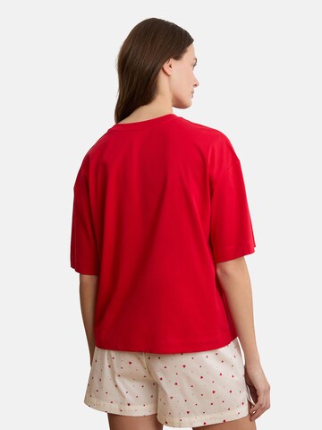 Camicia da notte 'Lettera' di ETAM in rosso