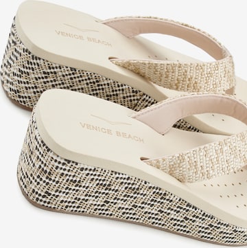 VENICE BEACH Pantolette i beige