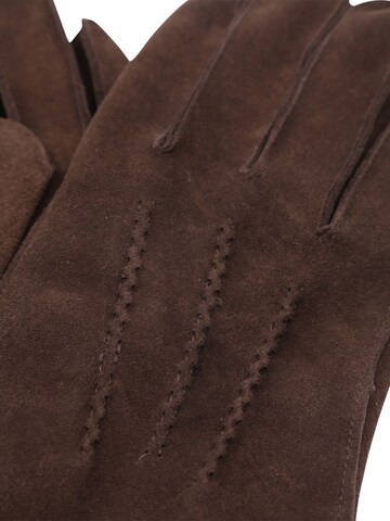 Suitable Full Finger Gloves in Brown