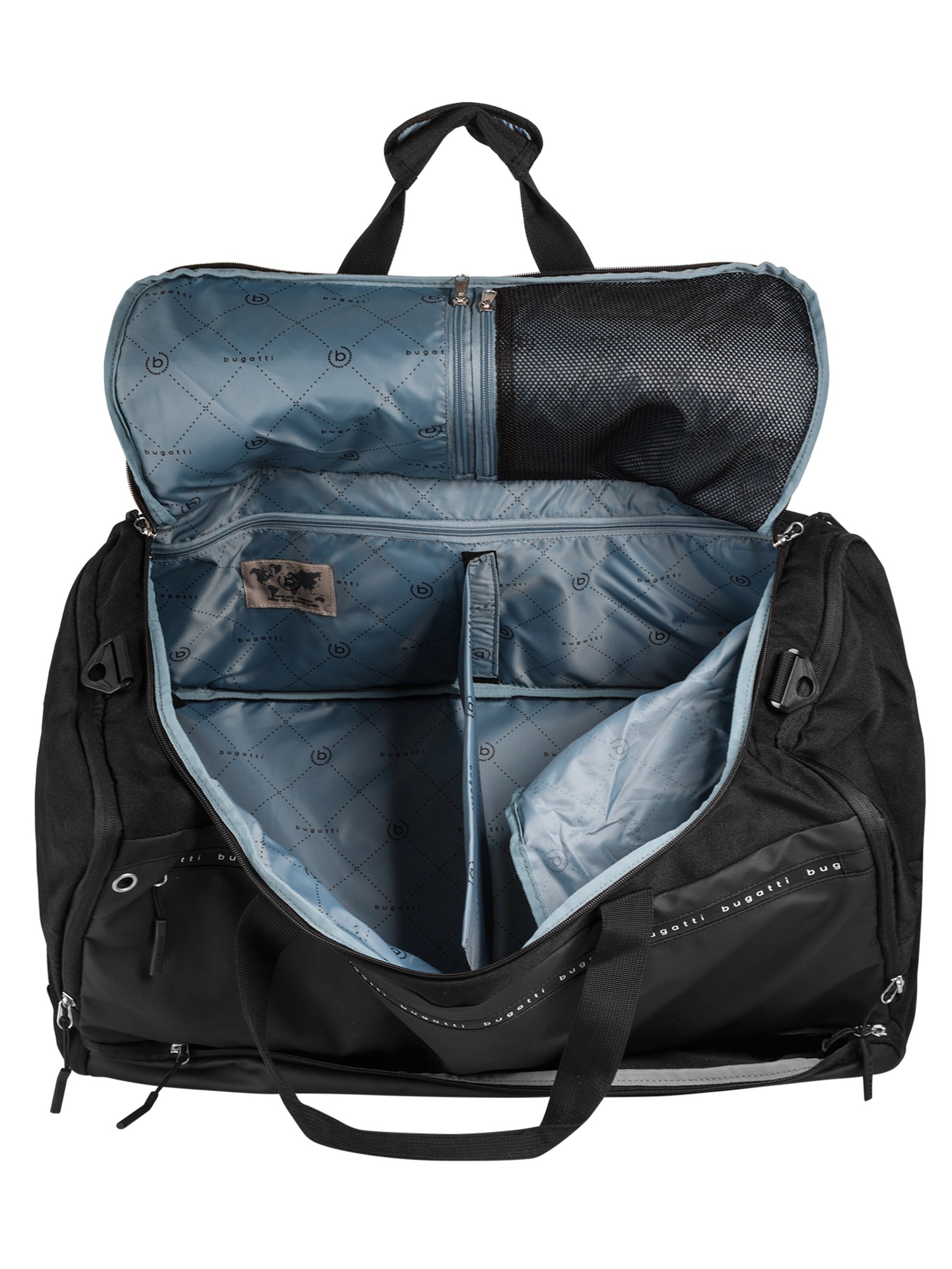 Sac de voyage 'BLANC DELIGHT' bugatti en noir