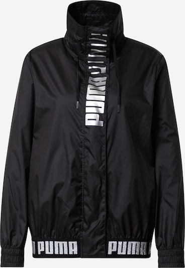 PUMA Sportjas 'Train Logo' in de kleur Zwart, Productweergave