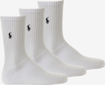 Polo Ralph Lauren Κάλτσες 'CREW W/PP-CREW-3 PACK' σε λευκό