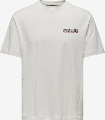 Only & Sons T-shirt 'TYLAN' i vit: framsida