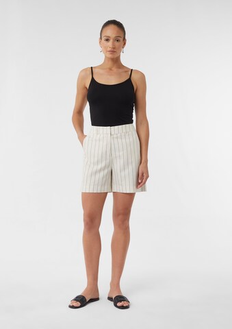 Regular Pantalon chino COMMA en beige : devant