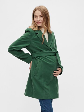 MAMALICIOUS Between-Seasons Coat 'Daisy' in Green: front