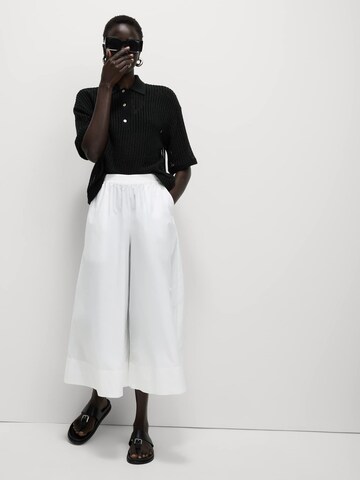 Wide Leg Pantalon Marks & Spencer en blanc