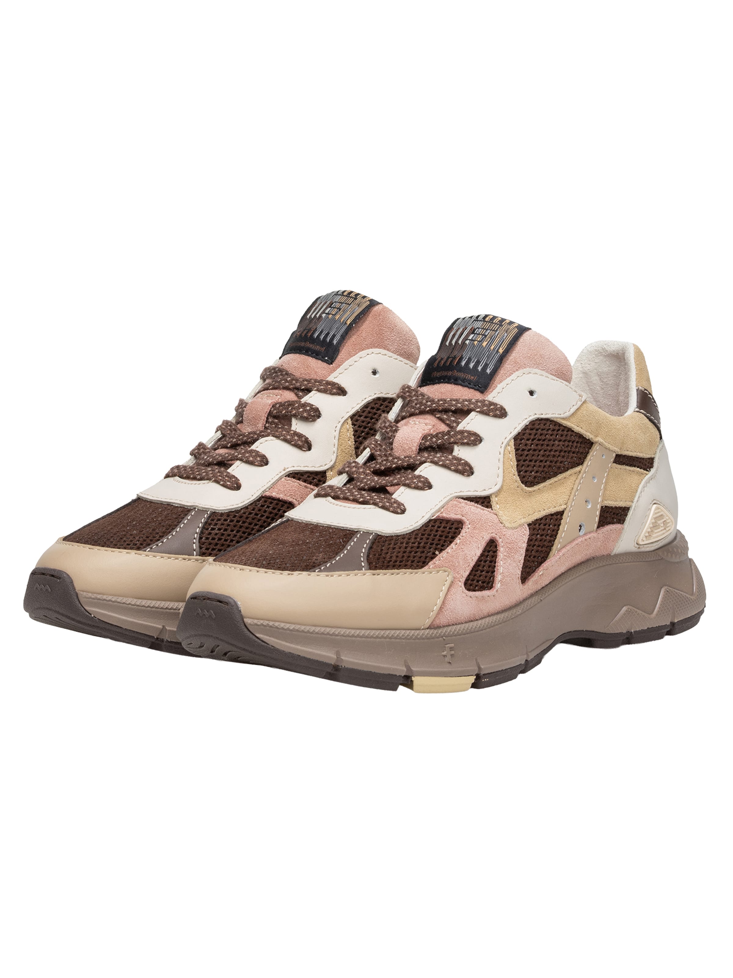 Floris van Bommel Platform trainers 'Daysi 05' in Beige