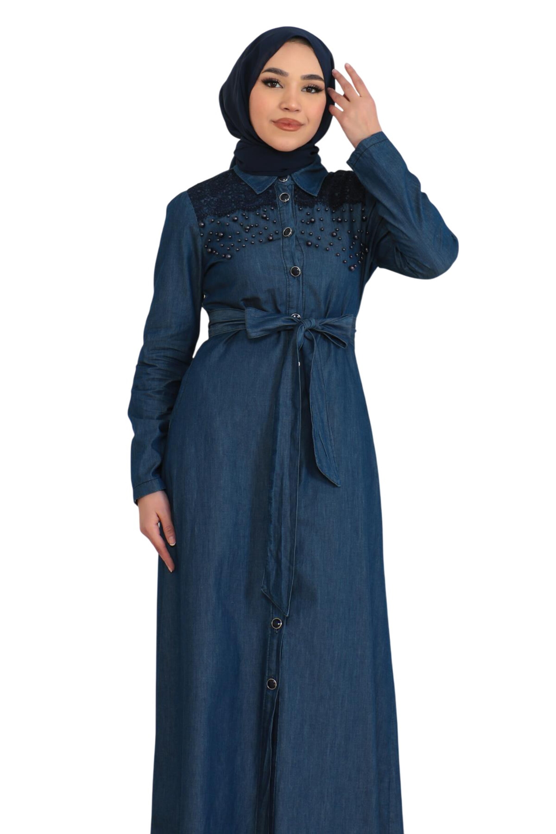 MODAMIHRAM Kleid in Blau