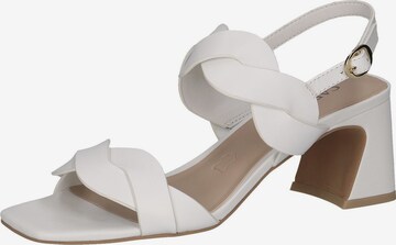 CAPRICE Strap Sandals in White: front