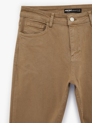 Koton Flared Broek in Beige