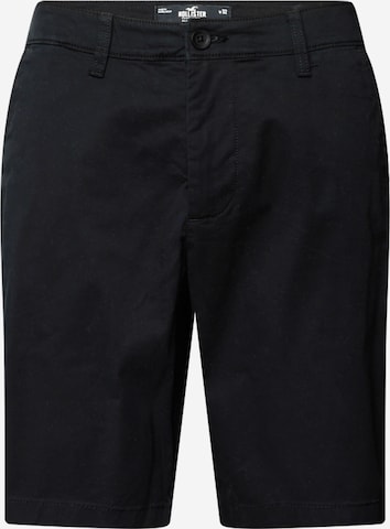 Regular Pantalon chino HOLLISTER en noir : devant