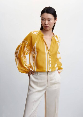 MANGO Blouse 'Oliva' in Yellow: front