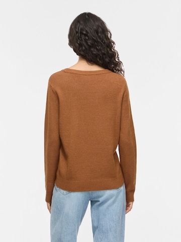 VILA Sweater 'VIRil' in Brown