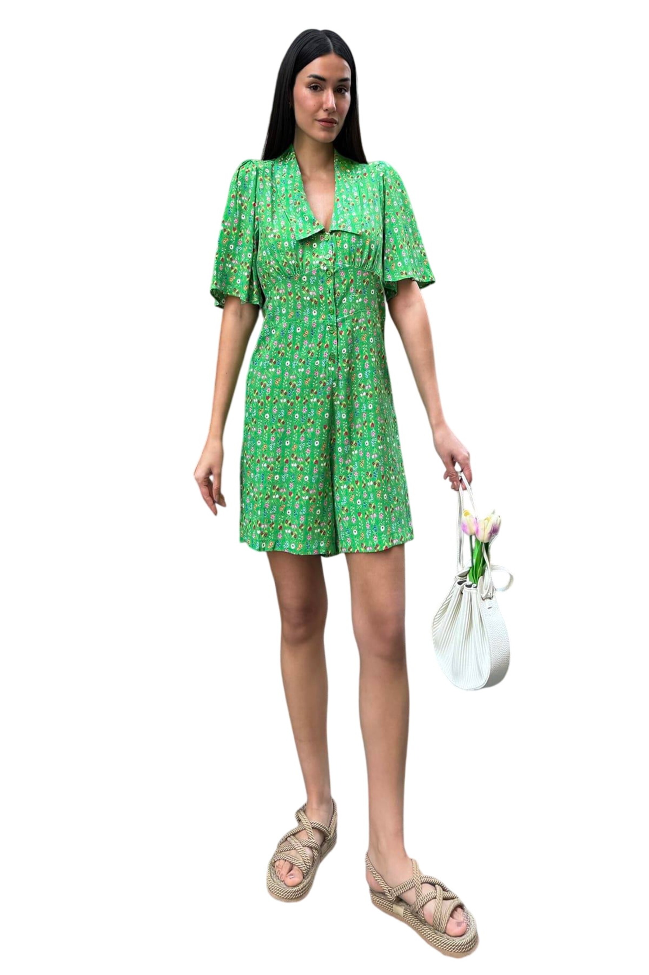 For You Moda Dress in Green