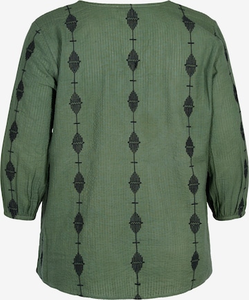 Camicia da donna 'XAVA' di Zizzi in verde