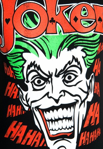 LOGOSHIRT Shirt 'The Joker' in Zwart