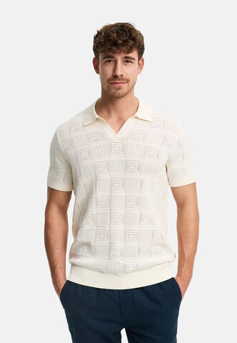 INDICODE JEANS Shirt ' INTryto' in Wit: voorkant