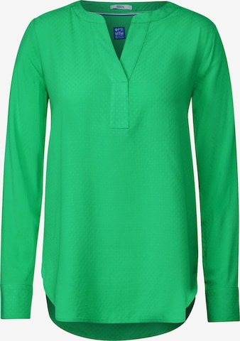 CECIL Blouse 'Dobby' in Green: front