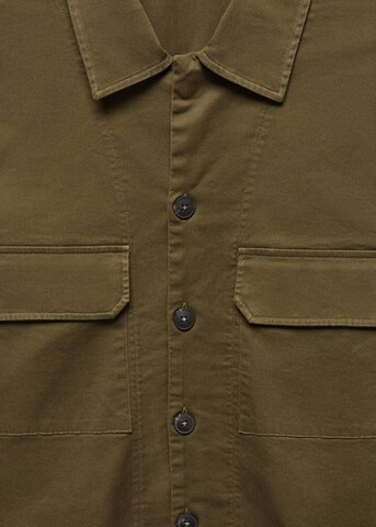 MANGO MAN Regular fit Button Up Shirt 'Agios' in Green