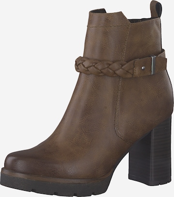 MARCO TOZZI Ankle Boots in Brown: front