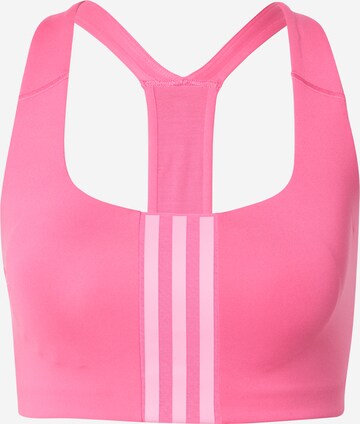 ADIDAS SPORTSWEAR Sports bra 'Powerimpact' in Pink: front