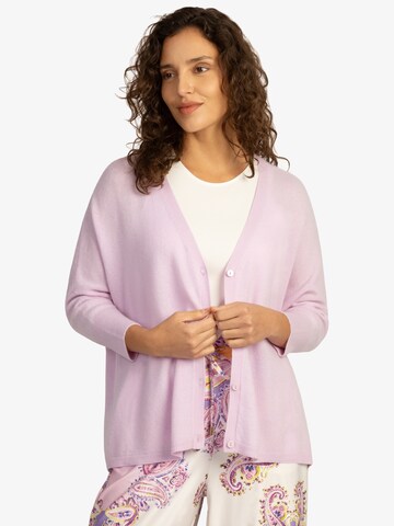 APART Knit Cardigan in Purple: front