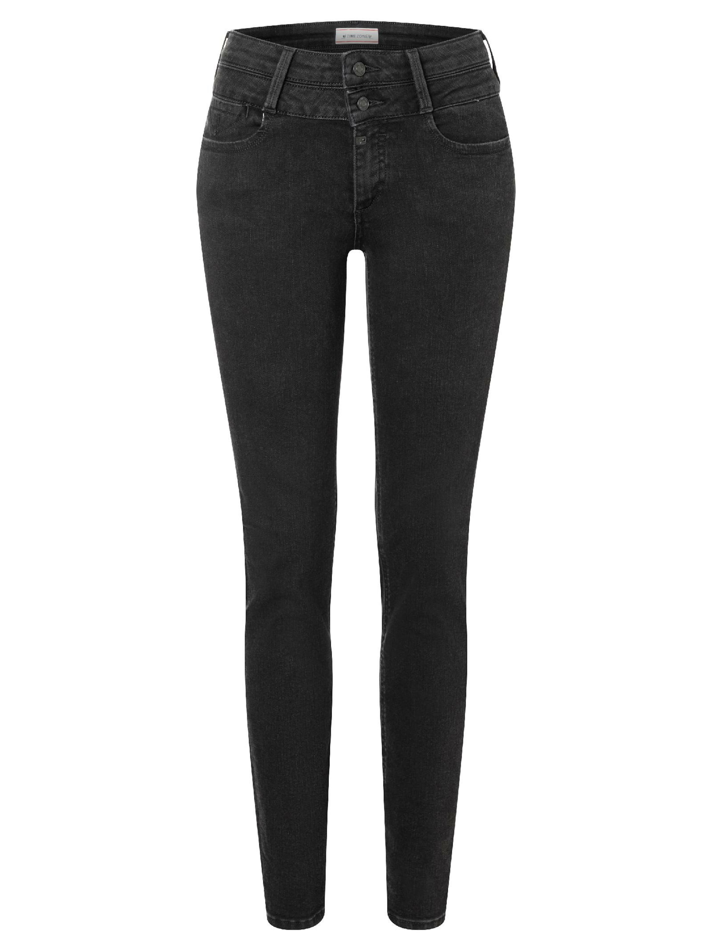 TIMEZONE Slimfit Jeans 'Enya' in Schwarz: Vorderseite