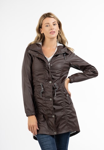 Usha Raincoat in Brown: front