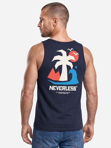 Neverless Shirt 'Beach Palm' in Blue