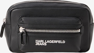 KARL LAGERFELD JEANSTorba preko ramena 'ESSENTIAL' - crna boja: prednji dio