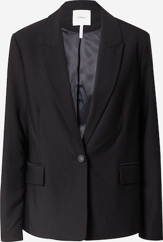 s.Oliver BLACK LABEL - Blazer en negro: frente