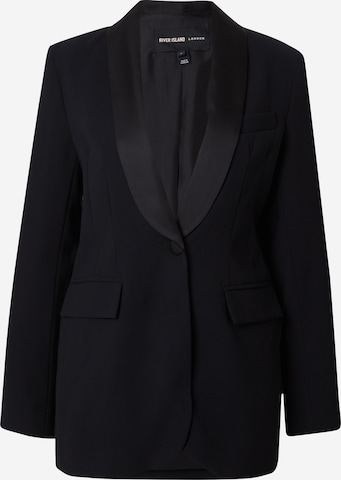 River Island Blazer in Black: front