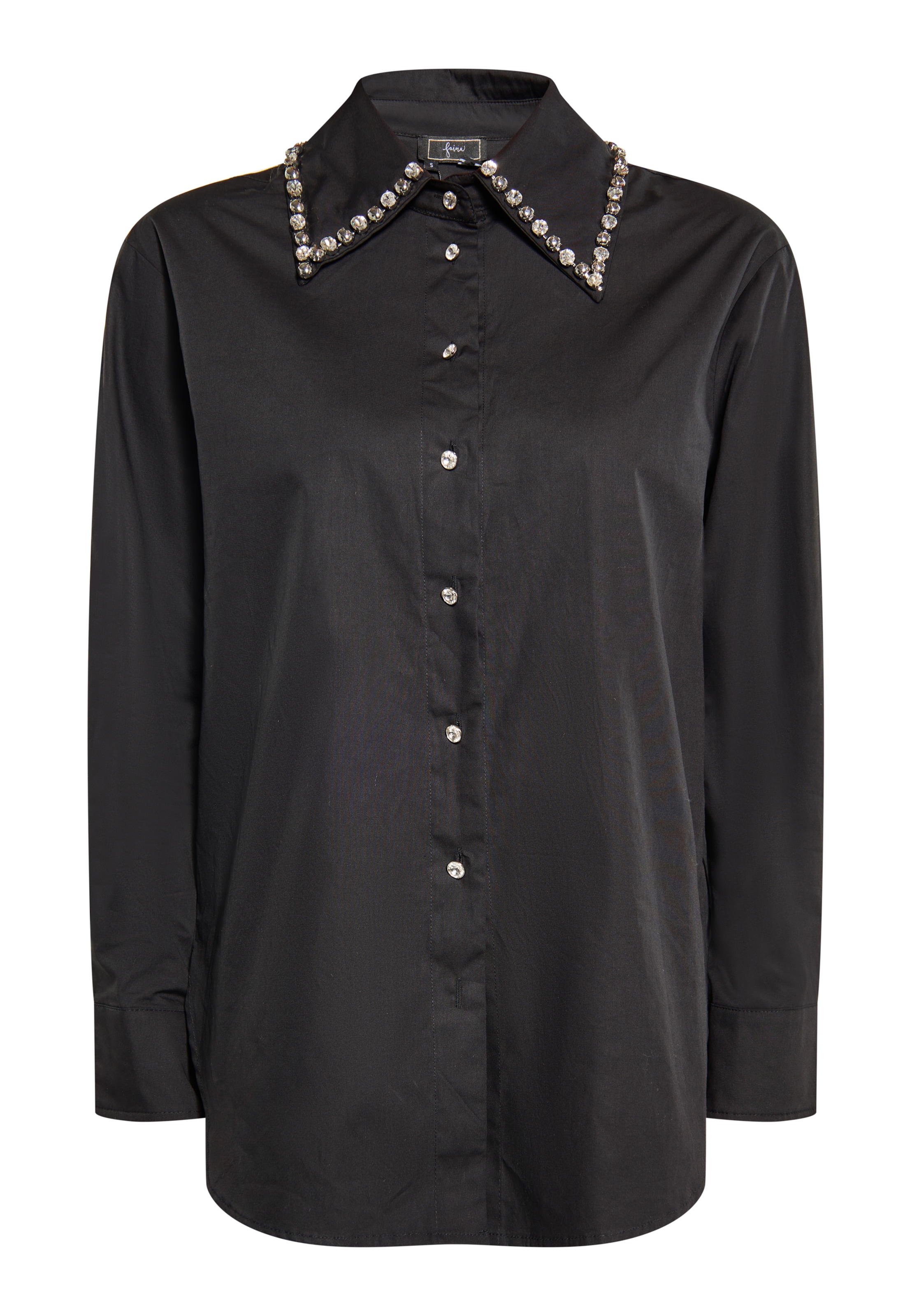 faina - Blusa em preto: frente