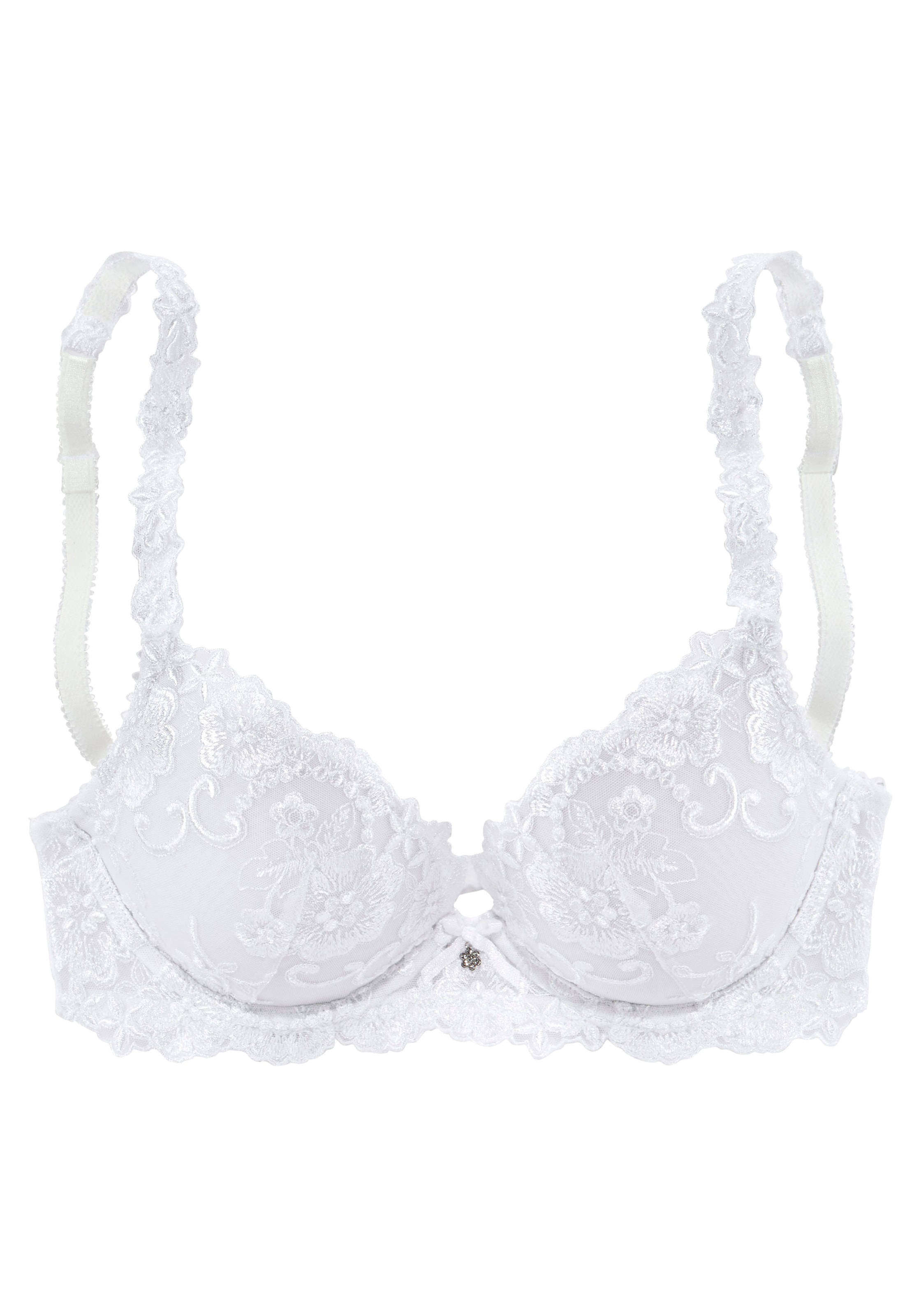 LASCANA Push-up Podprsenka – bílá: přední strana