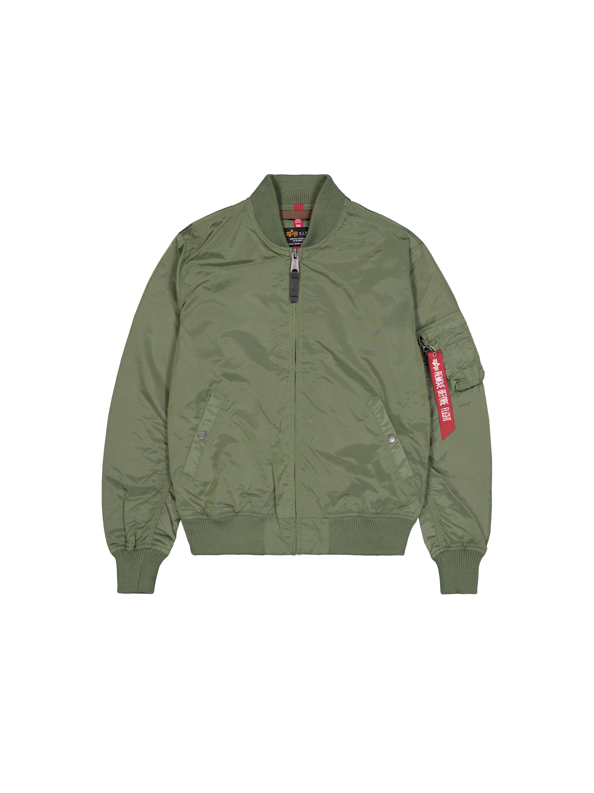 ALPHA INDUSTRIES Übergangsjacke 'MA-1 TT'‌‌‌‌‌‌‌ in Grün: Vorderseite
