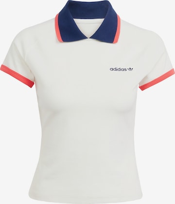 ADIDAS ORIGINALSMajica 'Polo' - bijela boja: prednji dio