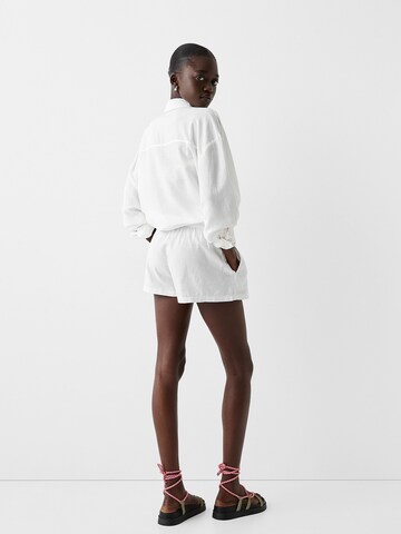Bershka Loosefit Bukser i beige