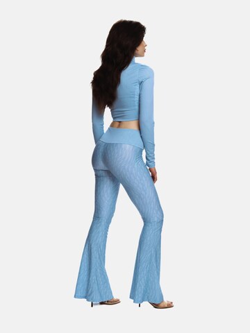 EKCENTRIK Flared Sporthose 'Baby Blue' in Blau